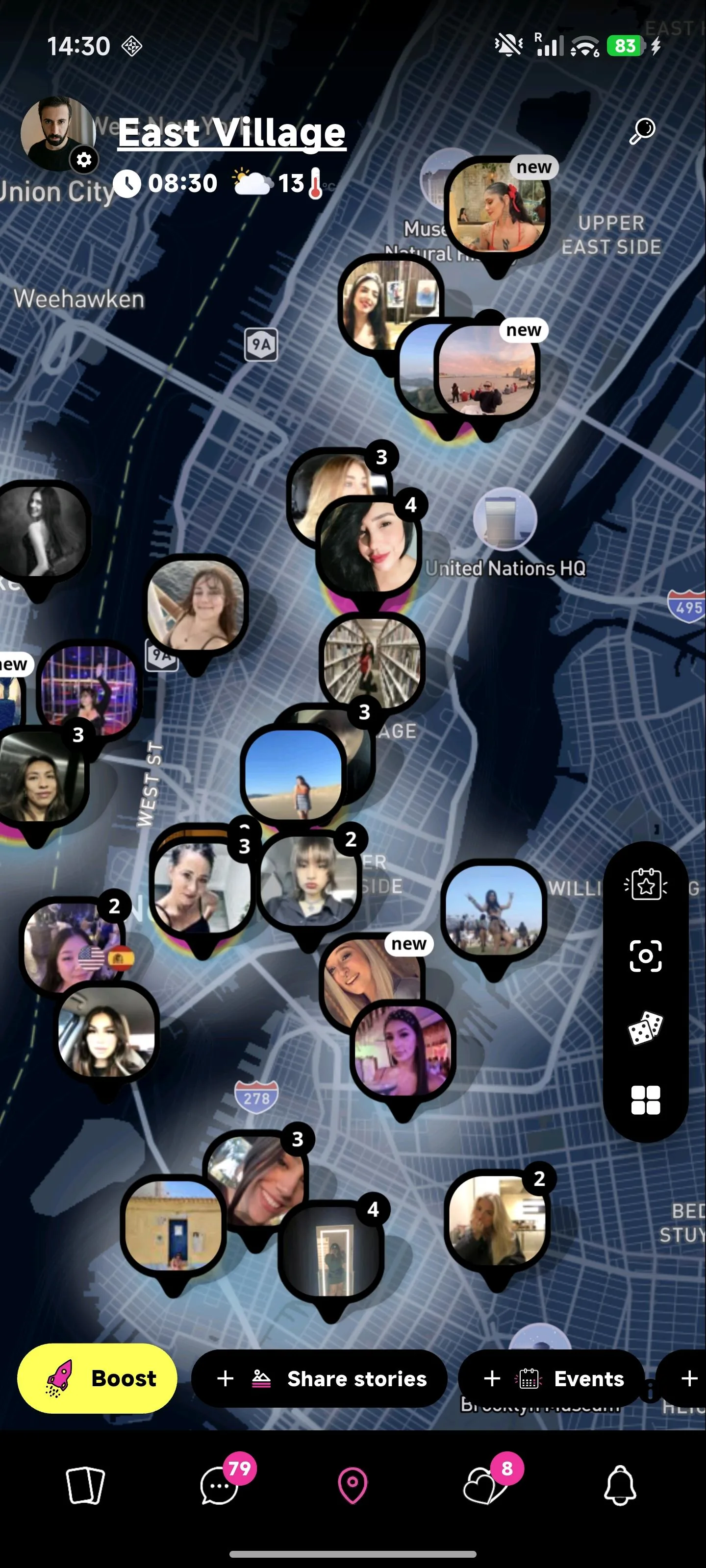 Mapdate Live-Karte mit Nutzern in der Nähe